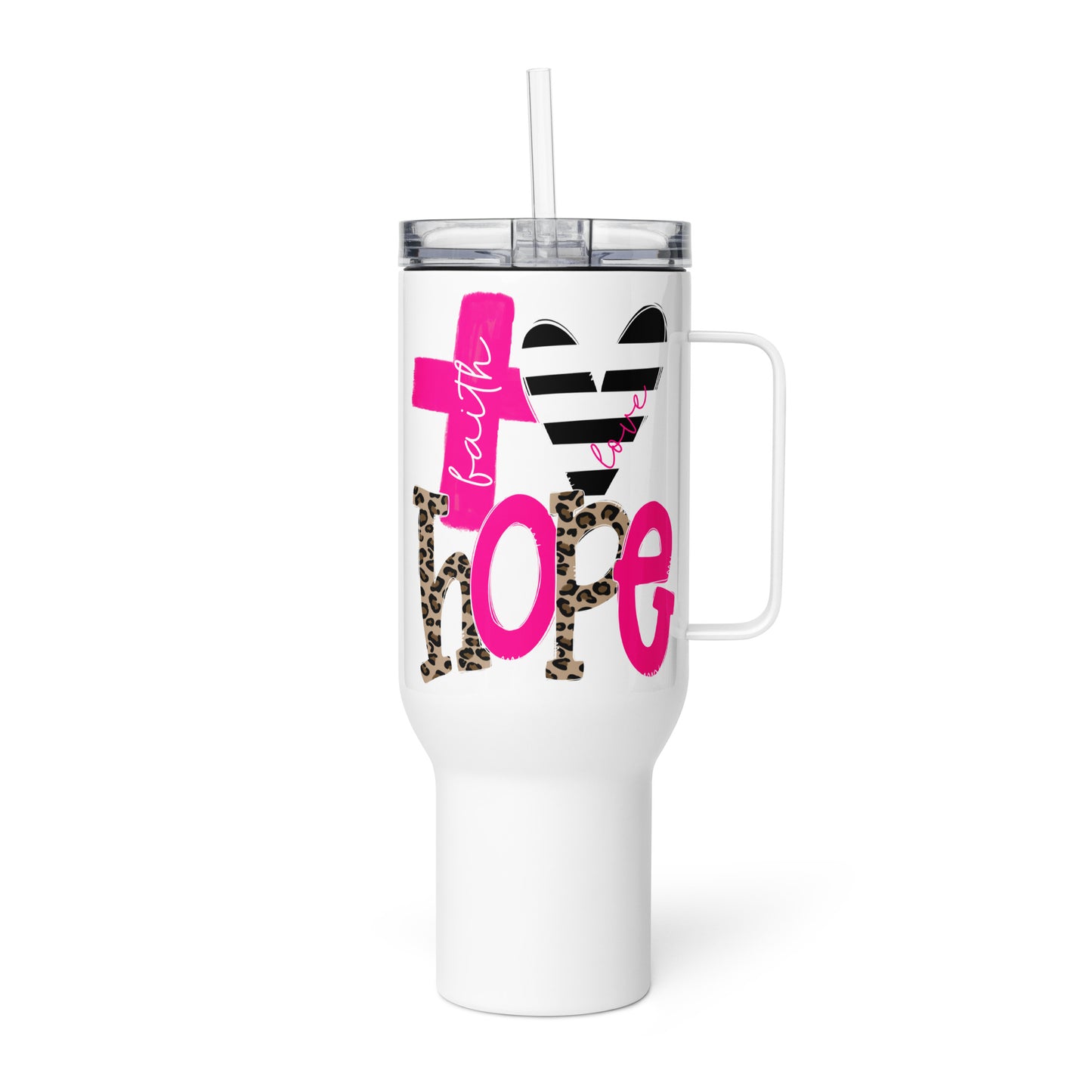 Love, Hope & Faith Travel Mug