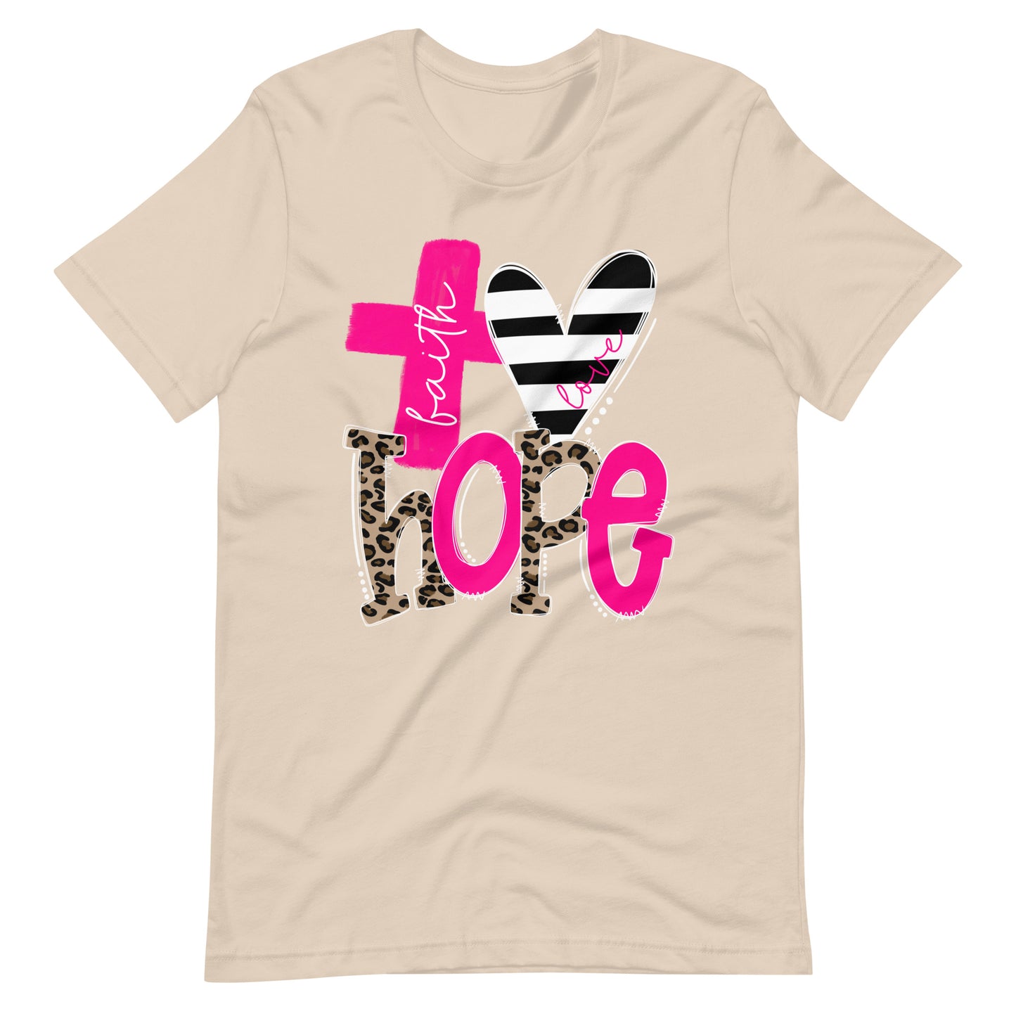 Faith, Hope & Love - Animal Print