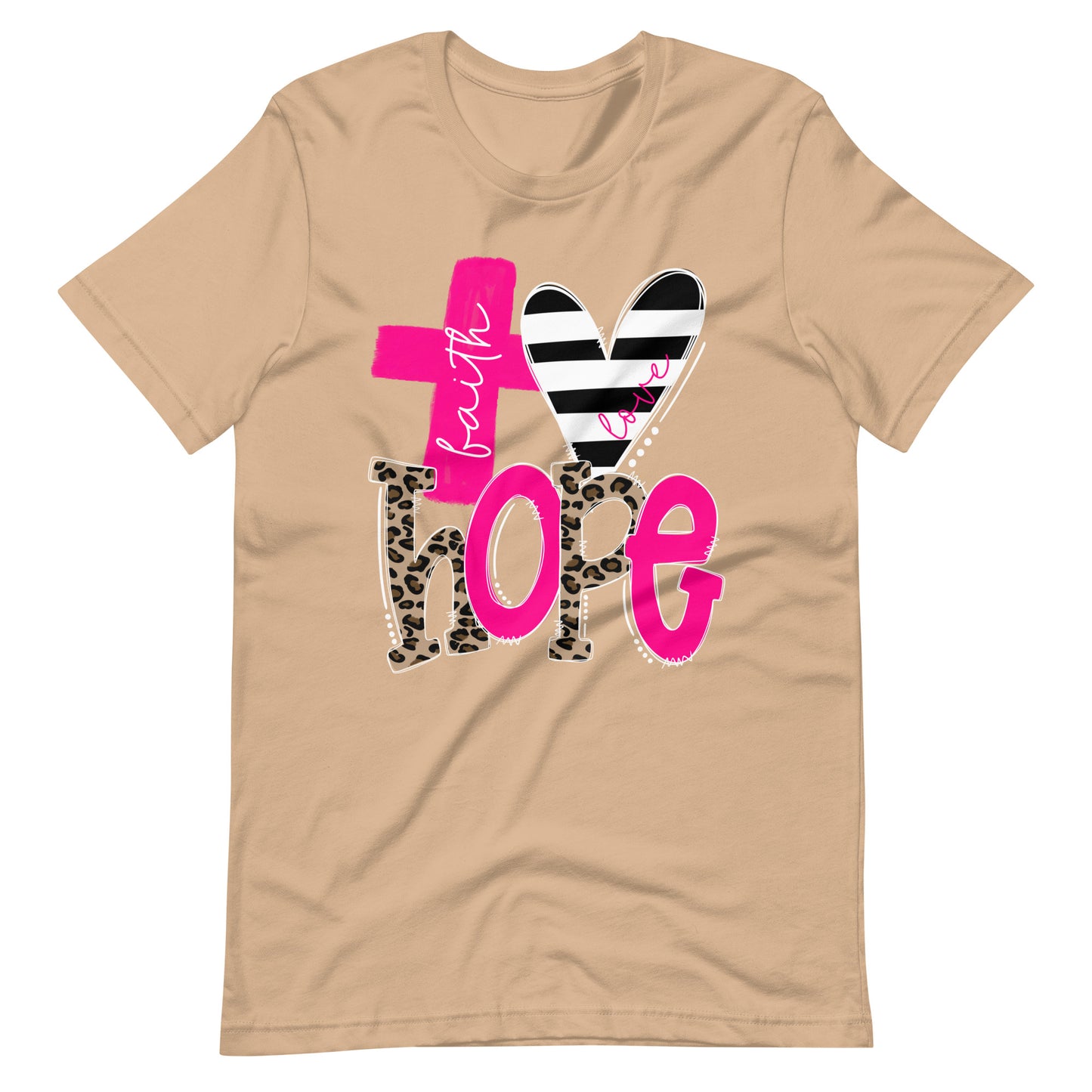 Faith, Hope & Love - Animal Print